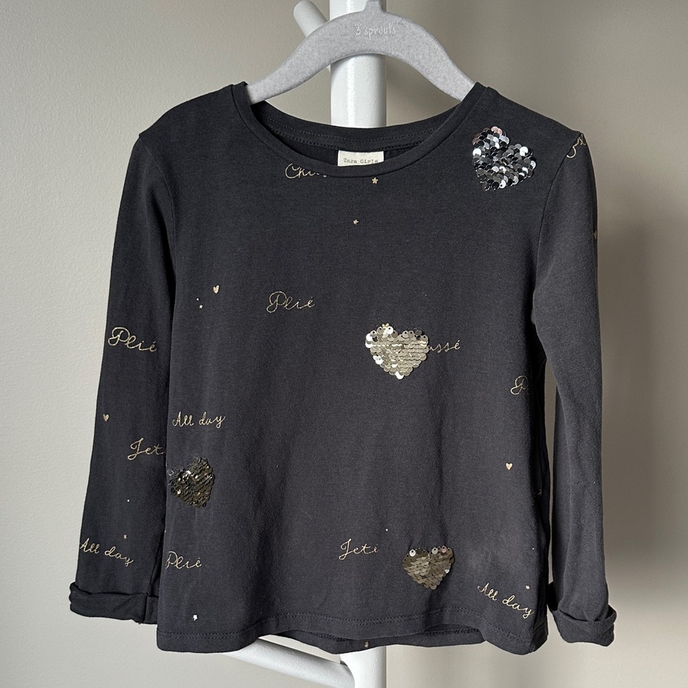 Zara Long Sleeve T-Shirt Size 5